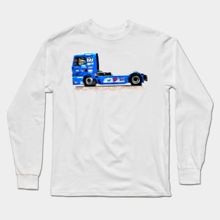 truck racing shirt Long Sleeve T-Shirt